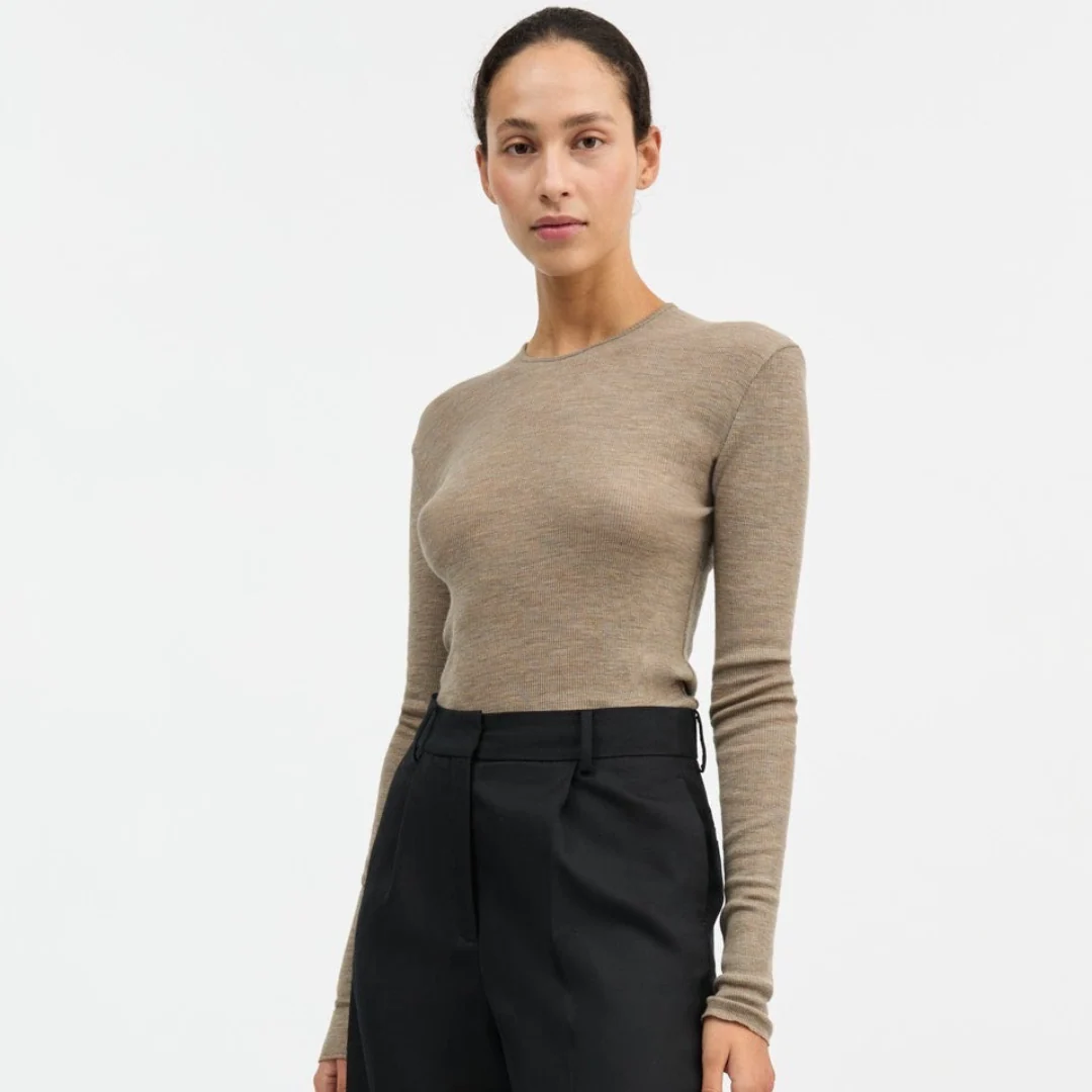 Skall Studio | AMY Merino Top | Brown