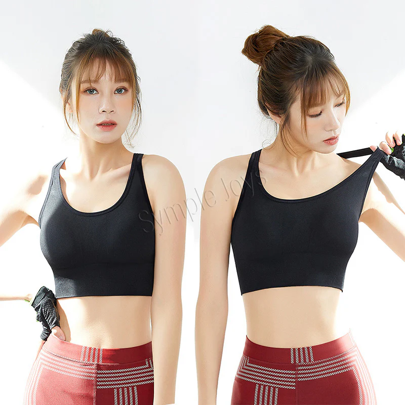 Racerback Sports Bra For High Impact Shockproof Workout Yoga Gym Running Jogging Bra - Image 8