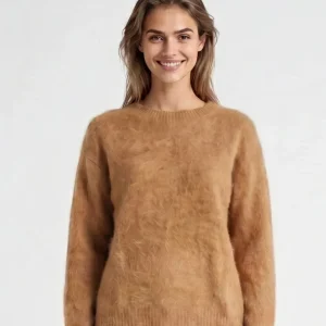 Brushed Cashmere Jumper - Nutmeg
