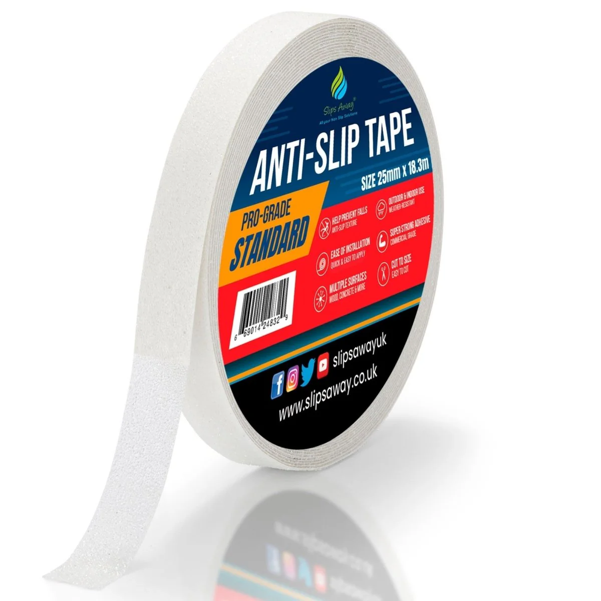 White Non Slip Tape Roll Pro Standard Grade - Anti Slip Traction for Indoor/Outdoor Use - Image 8