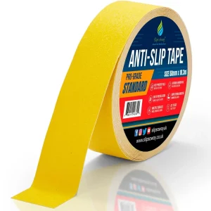 Yellow Anti-Slip Tape Roll – Pro Standard Grade Non-Slip Traction Tape for Indoor & Outdoor Use | 25mm–1000mm Wide