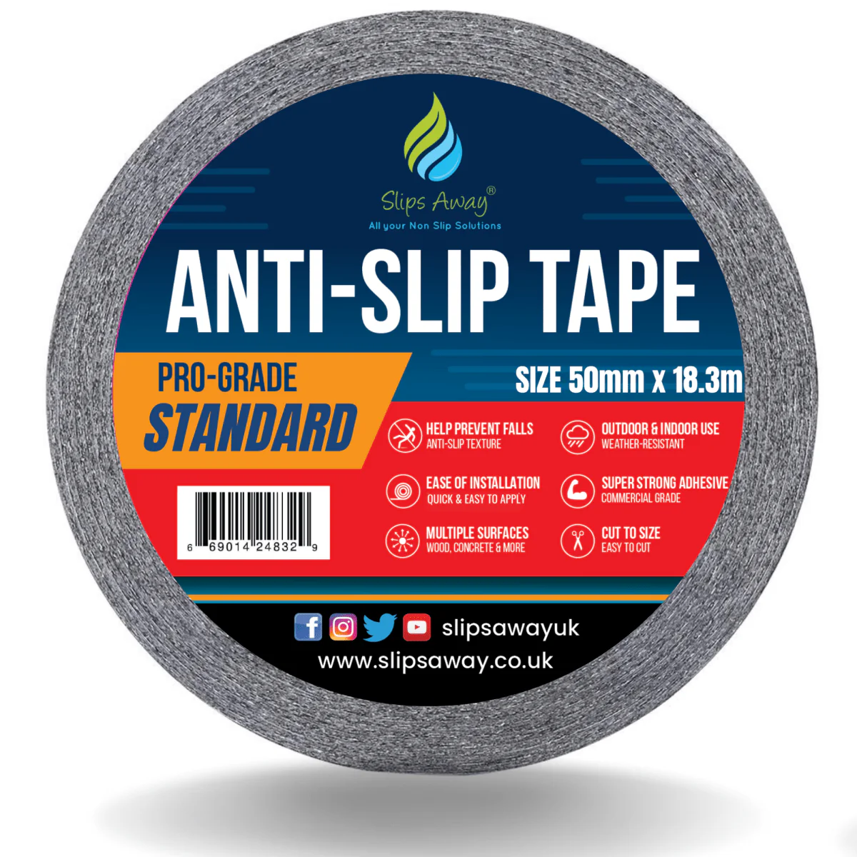 Green Anti-Slip Tape Roll – Pro Standard Grade Non-Slip Traction Tape for Indoor & Outdoor Use | 25mm–1000mm Wide - Image 8